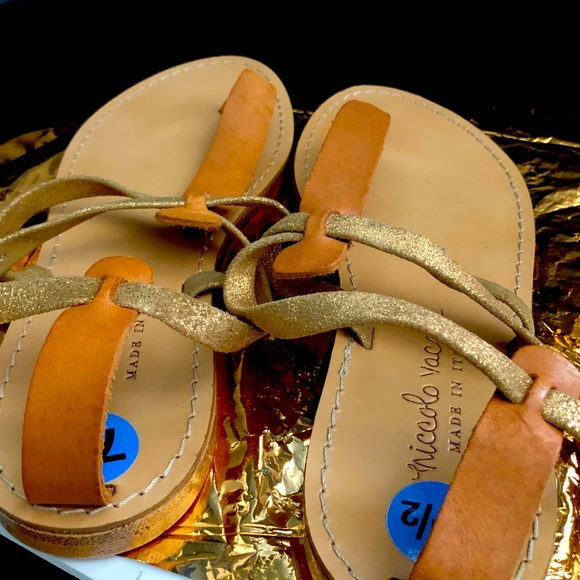 NEW NICCOLO VACARI LEATHER STRAPPY SANDALS - Picture 8 of 8